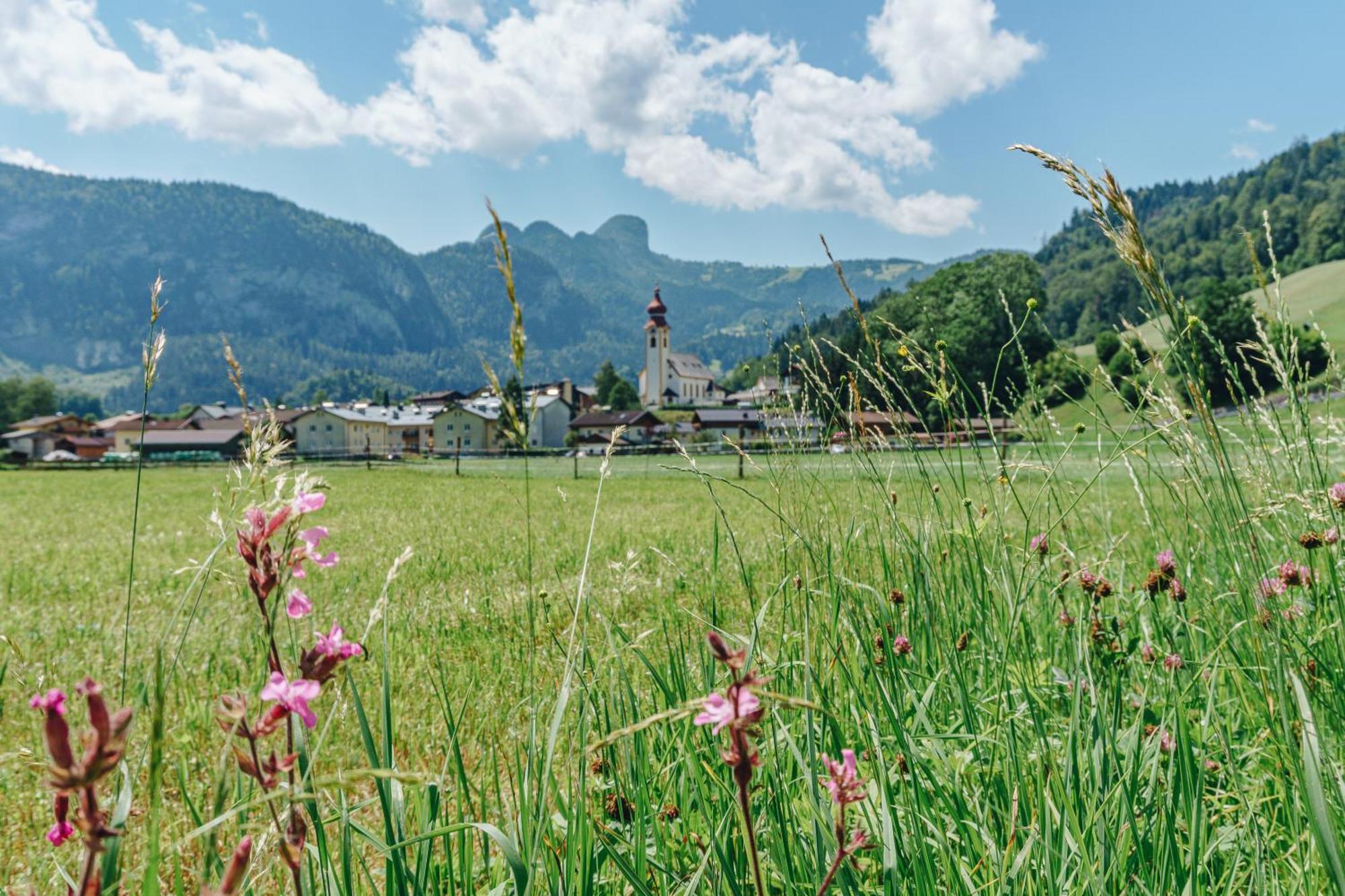 Dorfcafe Unken Hotelpension Swirtshaus Im Dorf Esterno foto